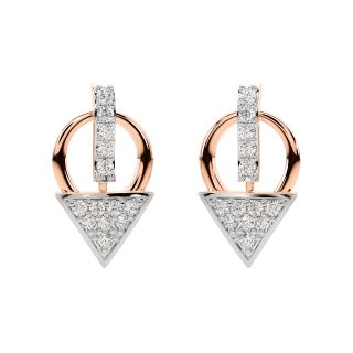 Eileen Round Diamond Stud Earrings